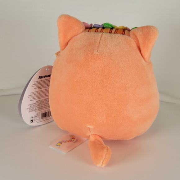 Squishmallows Gigi Cat Plush 5" Orange Flower Crown Kellytoy Jazwares Stuffie - Picture 12 of 14